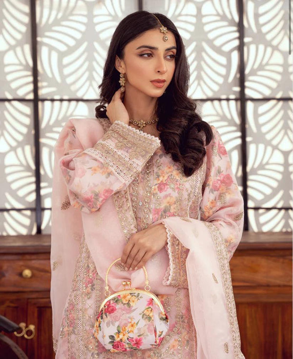 Bint-E-Noor Rania Embroidered Organza Dress main image 0