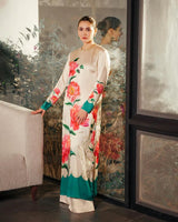 Lulusar Formal Silk Dress 3 PCS UNSTITCHED SUIT Qilar Long Unstitched