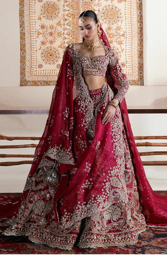 Suffuse Luxury Embroidered Organza 3Pc Unstitched Suit D-7 AAB-E-ZAR
