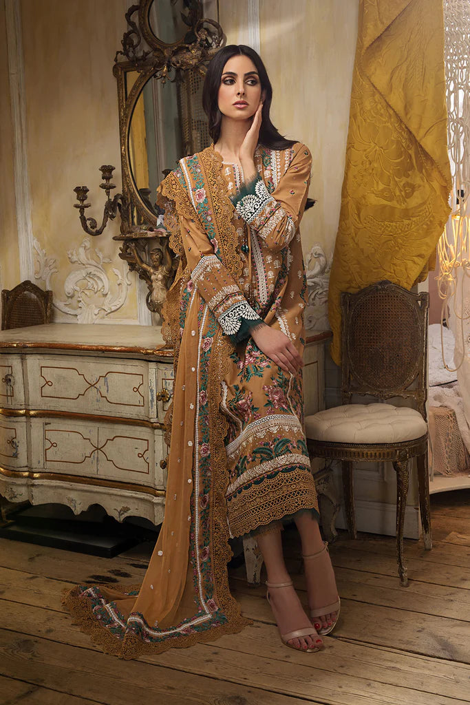 Sobia Nazir Embroidered Lawn Suits Unstitched 3 Piece SN23EL 3B - Luxury Collection