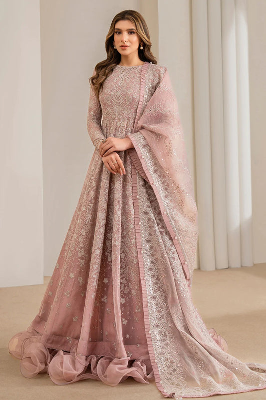 Jazmin Wedding Formal Net Embroidered Unstitched 3Pc Suit UC-3024