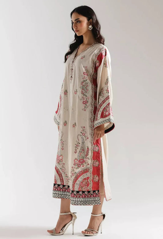 Ethnc Luxury Silk Embroidered Unstitched Suit PA-180