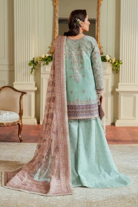 Baroque BQU-Ch13-08 Luxury Pure Chiffon Embroidered 3 Piece Unstitched PA-137