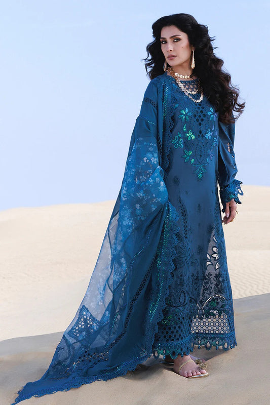 Nureh - Luxury Lawn Embroidered Unstitched 3 Piece - Kaia NE-229