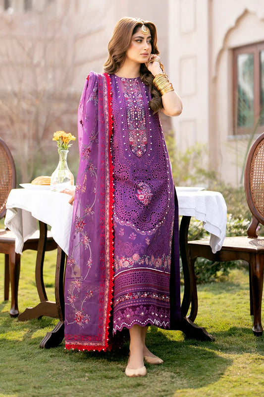 Bin Ilyas Luxury Lawn Embroidered 3 Piece Unstitched 404-A