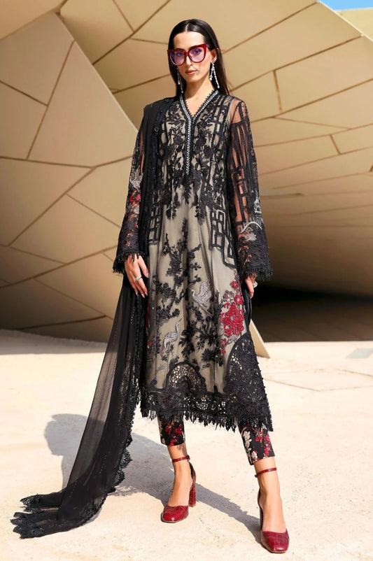 Maria.B - Luxury Lawn Embroidered Unstitched 3 Piece - DS-2607-B