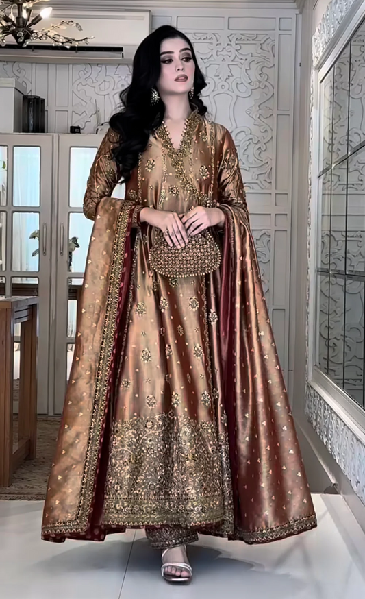 Haris Shakeel Luxury Maysoori Unstitched Collection Aswad-08