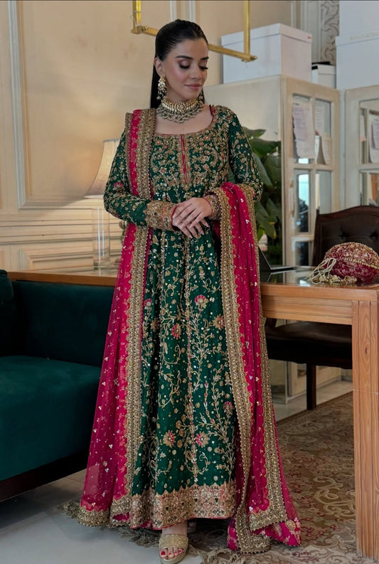 Haris Shakeel Luxury Raw Silk Unstitched 3 Piece - HR-06