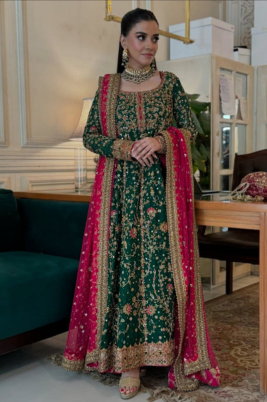 Haris Shakeel Luxury Raw Silk Unstitched 3 Piece - HR-06