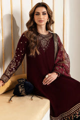 Jazmin Luxury Velvet VF-2018 Embroidered Formals 3 Pieces Unstitched