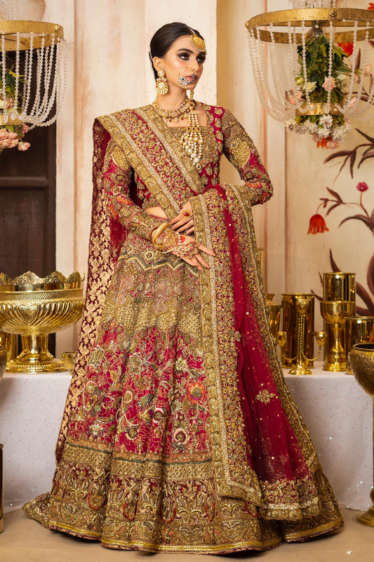Hassan Shehriyar Yasin (HSY) 3 Piece Raw SilK Unstitched Gulistan