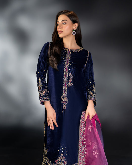 Naqshi Luxury Velvet Unstitched Velvet Collection IFRAH 9000 Micro Velvet