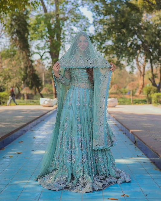 Maria.B Estelle Ex-142 Mbroidered Wedding Collection 3 Pieces Unstitched EX-142 A