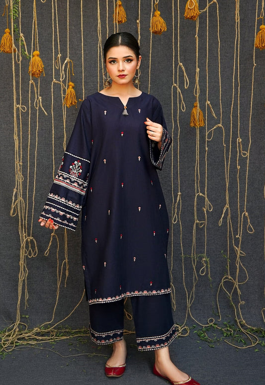 Batik Embroidered Lawn Dress 2 Piece Unstitched - Lily