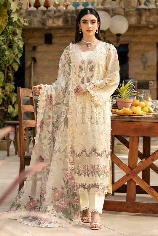 Elaf Embroidered Lawn Suit 3 Pc Unstitched ELM-11 Kohinoor - Eid Collection