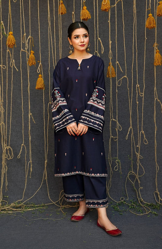 Batik Embroidered Lawn Dress 2 Piece Unstitched - Lily