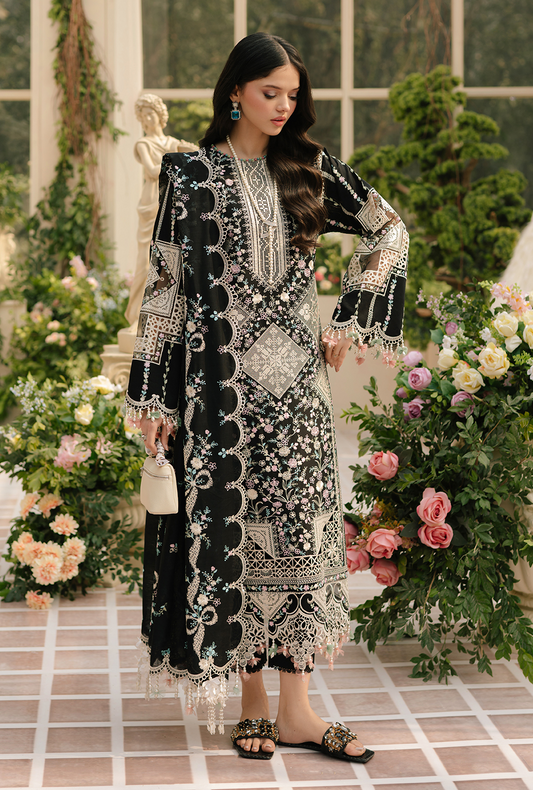 Bin Ilyas Fareesa Luxury Lawn Embroidered 3 Pc Unstithced Collection 103 B
