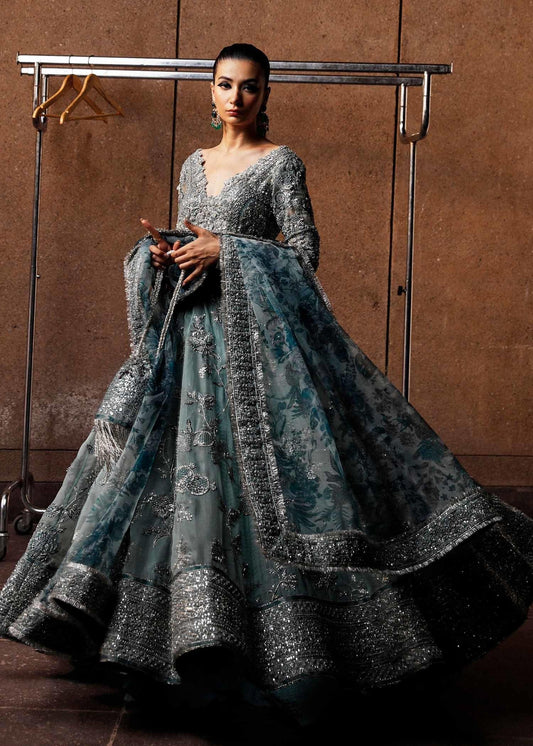 Hussain Rehar Organza Embroidered 3 Piece Unstitched Astra