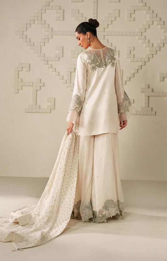 Iznik Luxury Embroidered Silk 3Pc Unstitched Suit UE - 620