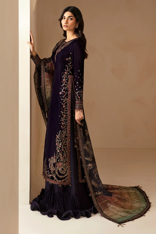 Jazmin Luxury Velvet Formals Unstitched 3 Pc VF-2027