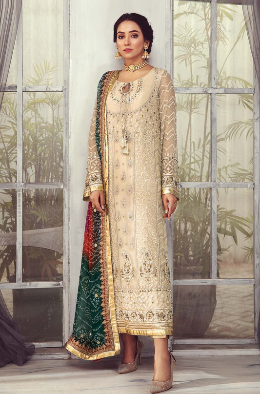 Charizma Luxury Chiffon Embroidered Unstitched 3 Piece - Dastan e jashan