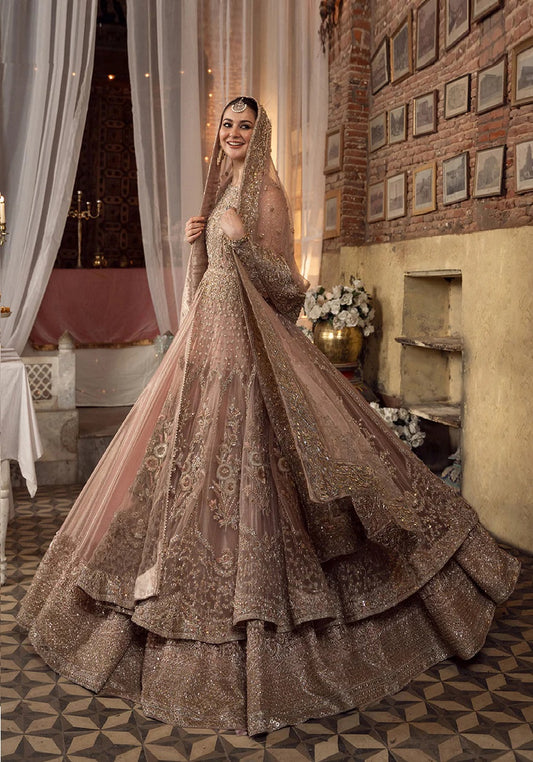 Faiza Saqlain Net Embroidered 3 Piece Unstitched Mahra