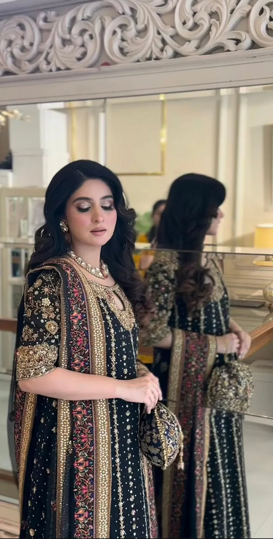 Haris Shakeel Luxury Raw Silk 3 Piece Unstitched Zainab