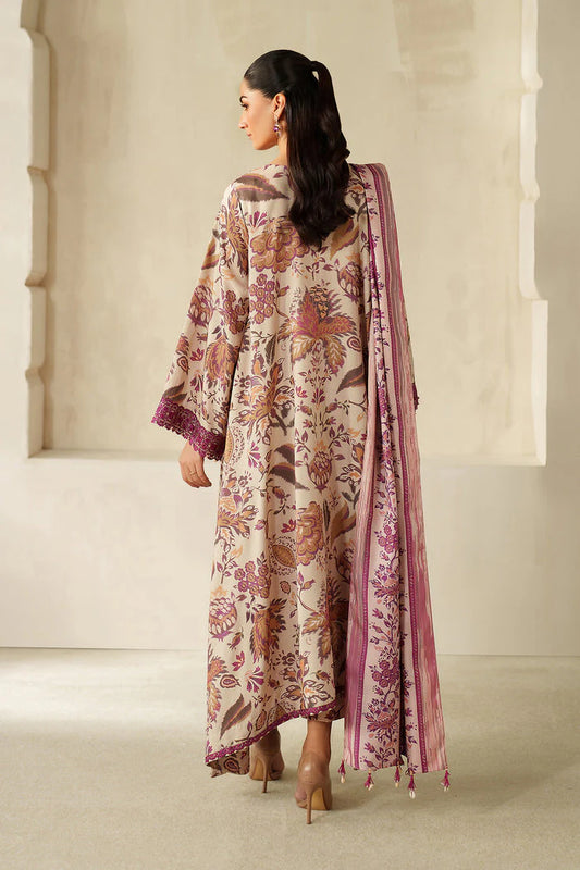 Baroque Luxury Embroidered & Printed Unstitched Suit UE-4329