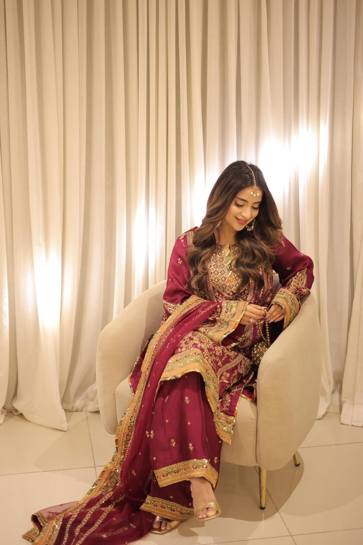 Aneelas - Luxury Silk Embroidered Unstitched 3 Piece