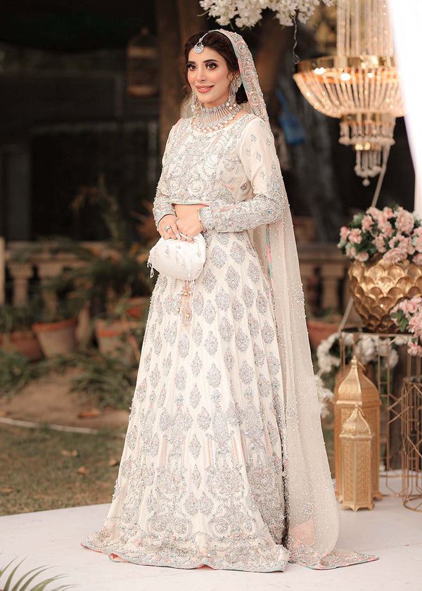 Kanwal Malik Brides - Arushi Pakistani Korean Silk Bridal Lehenga With Choli Hand Made