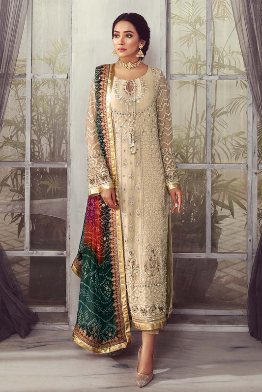 Charizma Luxury Chiffon Embroidered Unstitched 3 Piece - Dastan e jashan