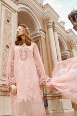 Voyage A Luxe By Maria.B Embroidered Lawn Suits Unstitched 3 Piece MB-6A - Eid Collection