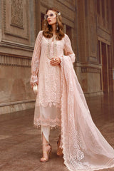 Voyage A Luxe By Maria.B Embroidered Lawn Suits Unstitched 3 Piece MB-6A - Eid Collection