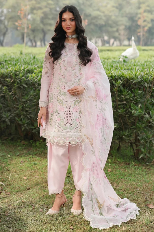 Sardinia - Pink Breeze - Luxury Lawn Embroidered Unstitched 3 Piece
