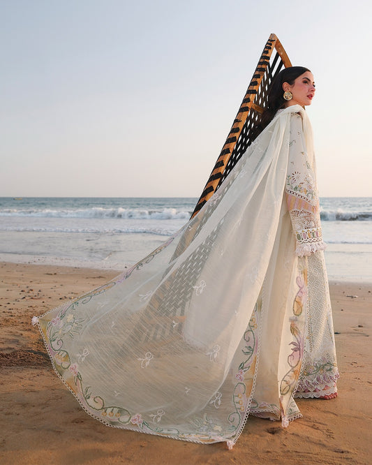 Qalamkar Luxury Lawn Embroidered Unstitched 3 Pieces SA-10 ILARA