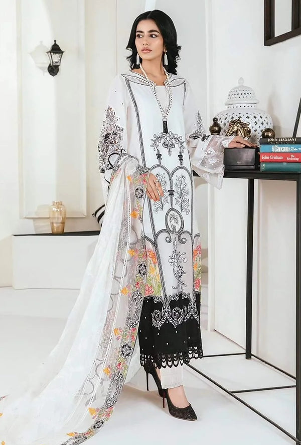 Adan Libas Eid Lawn Embroidered Collection 3 Pieces Unstitched