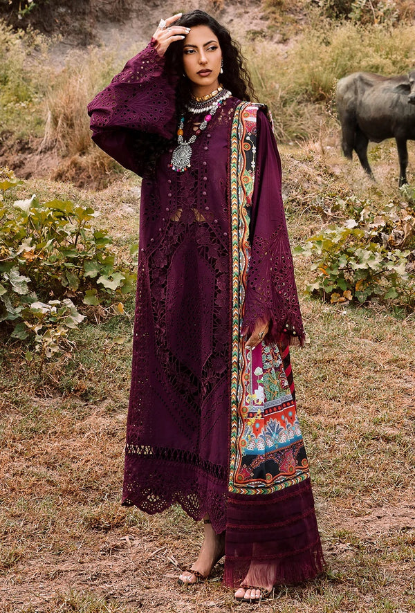 Bin Ilyas Luxury Lawn Embroidered Unstitched Suits 712-B