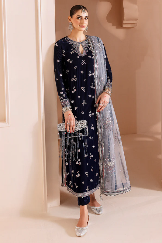 Jazmin Luxury Formal Velvet Unstitched Collection CVF D-03