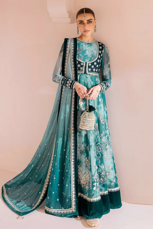 Jazmin - Luxury Chiffon Embroidered Unstitched 3 Piece - CVF D-06