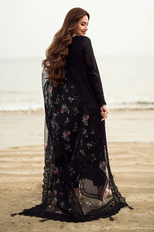 Nureh Chikankari Luxury Lawn Suits Unstitched 4 Piece NE-151 - Summer Collection
