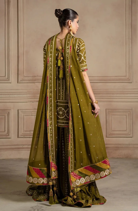 Laj by Lajwanti Luxury Chiffon Embroidered 3Pc Unstitched Suit Gulnaz