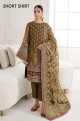 BAROQUE Chantelle Unstitched Embroidered Chiffon 3Pc Suit CH10-D06