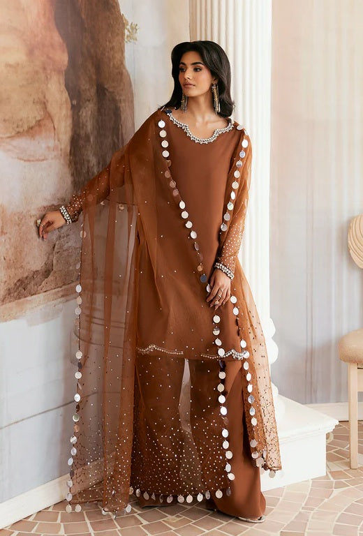 Vanya SY-01 - Luxury Silk Embroidered Unstitched 3 Piece