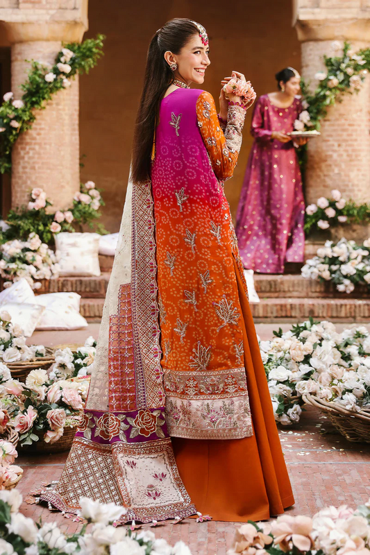Nureh Jhoomro Embroidered Chiffon Unstitched 3Pc Suit NL 66 BANO