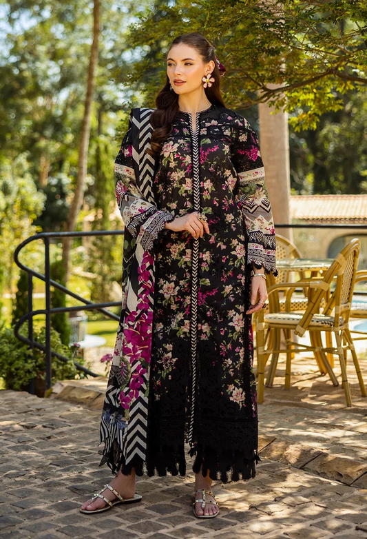 Elaf Luxury Lawn Embroidered Unstitched Collection ELK-05A BELLEZA