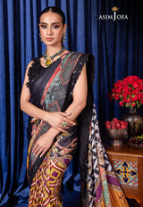 BEKHUDI BY ASIM JOFA EMBROIDERED SILK SAREE LUXURY COLLECTION AJBK-09
