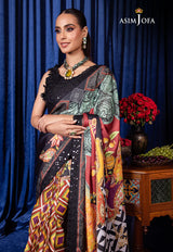 BEKHUDI BY ASIM JOFA EMBROIDERED SILK SAREE LUXURY COLLECTION AJBK-09