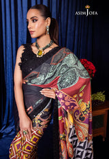 BEKHUDI BY ASIM JOFA EMBROIDERED SILK SAREE LUXURY COLLECTION AJBK-09
