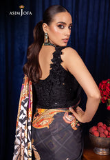 BEKHUDI BY ASIM JOFA EMBROIDERED SILK SAREE LUXURY COLLECTION AJBK-09