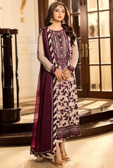 Jhilmil By Asim Jofa Embroidered Chiffon Suits Unstitched 3 Piece AJ23JM AJJM-11 - Festive Collection